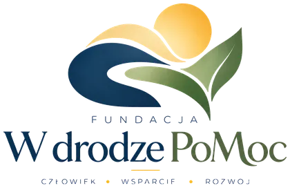 Logo Fundacji W drodze PoMoc: człowiek, wsparcie, rozwój